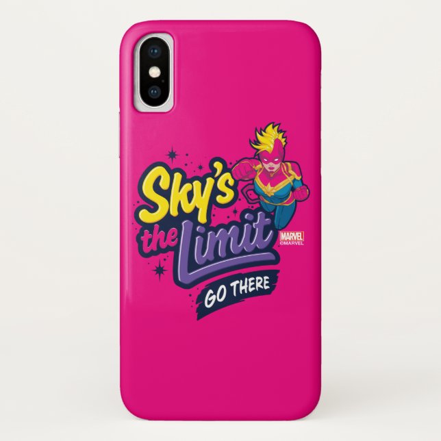 Avengers | Captain Marvel Sky's The Limit Graphic Case-Mate iPhone Case (Back)