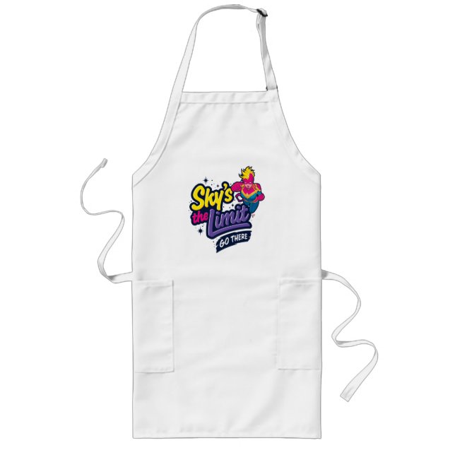 Avengers | Captain Marvel Sky's The Limit Graphic Long Apron (Front)