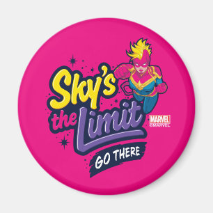 Avengers   Captain Marvel Sky's The Limit Graphic Magnet