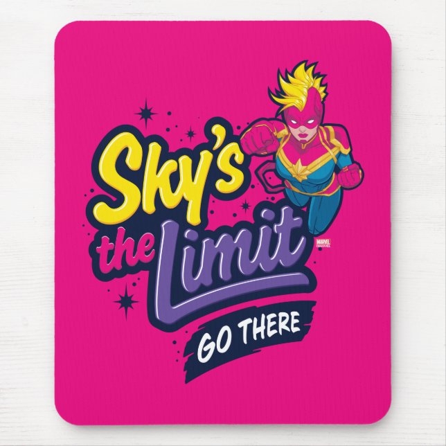 Avengers | Captain Marvel Sky's The Limit Graphic Mouse Pad (Front)