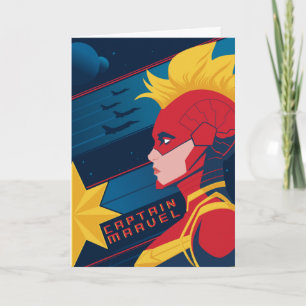 Avengers   Captian Marvel Outer Space Profile Art Card
