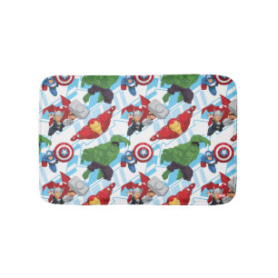 Avengers Character Action Kids Pattern Bath Mat