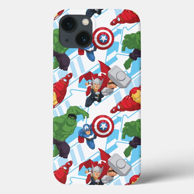 Avengers Character Action Kids Pattern Case-Mate iPhone Case (Back)