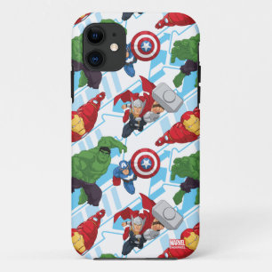 Avengers Character Action Kids Pattern iPhone 11 Case
