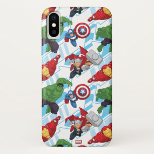 Avengers Character Action Kids Pattern iPhone X Case