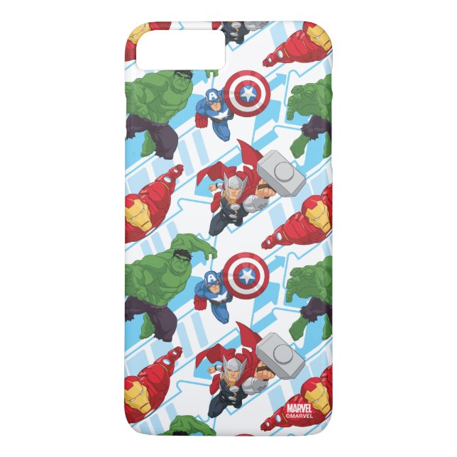 Avengers Character Action Kids Pattern Case-Mate iPhone Case (Back)