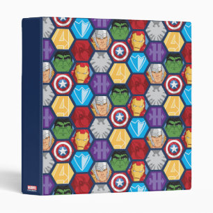 Avengers Character Faces & Logos Badge Binder