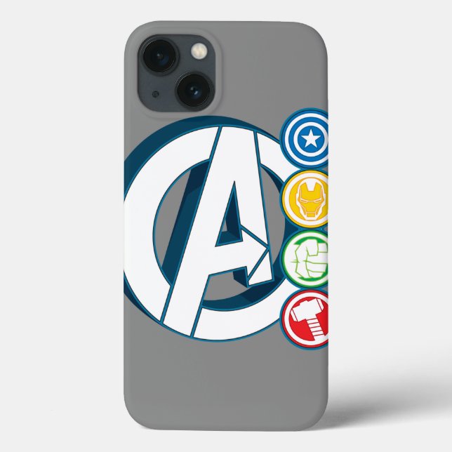 Avengers Character Logos Case-Mate iPhone Case (Back)