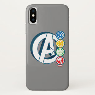 Avengers Character Logos Case-Mate iPhone Case
