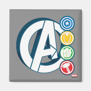 Avengers Character Logos Magnet