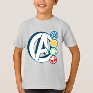 Avengers Character Logos T-Shirt