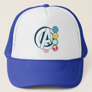Avengers Character Logos Trucker Hat