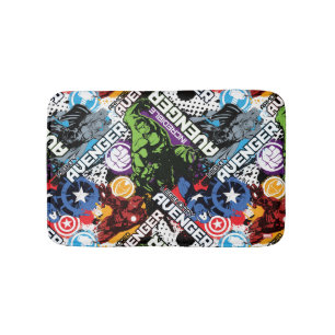 Avengers Character Pattern Bath Mat