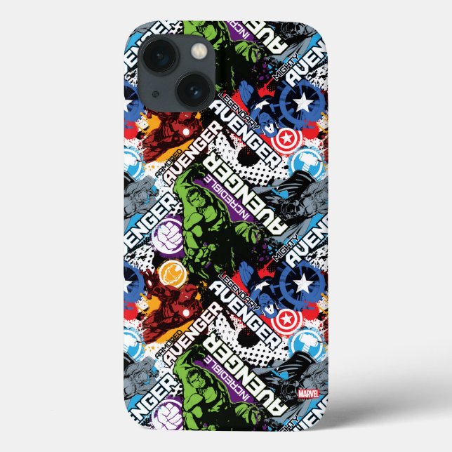 Avengers Character Pattern Case-Mate iPhone Case (Back)