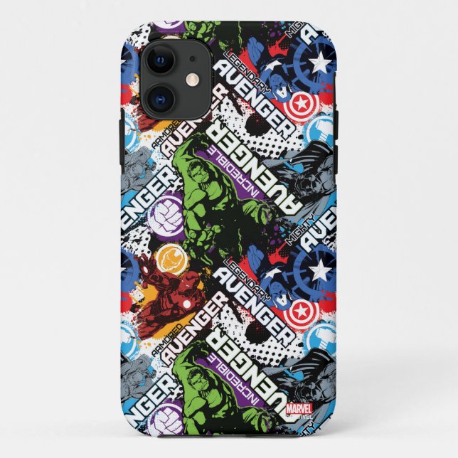 Avengers Character Pattern Case-Mate iPhone Case (Back)