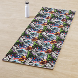 Avengers Character Pattern Yoga Mat