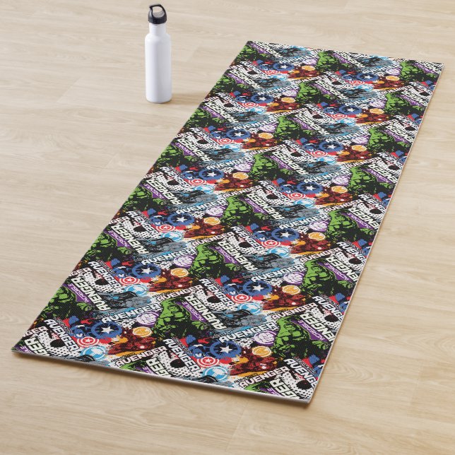 Avengers Character Pattern Yoga Mat (In Situ)