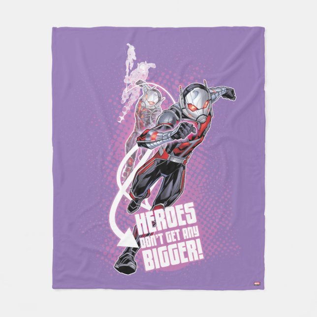 Avengers Classics | Ant-Man Halftone Text Graphic Fleece Blanket (Front)