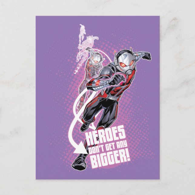 Avengers Classics | Ant-Man Halftone Text Graphic Postcard (Front)