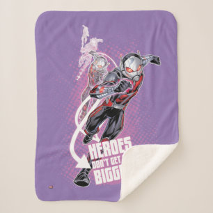 Avengers Classics Ant-Man Halftone Text Graphic Sherpa Blanket