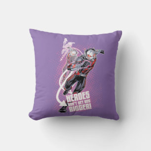 Avengers Classics Ant-Man Halftone Text Graphic Throw Pillow