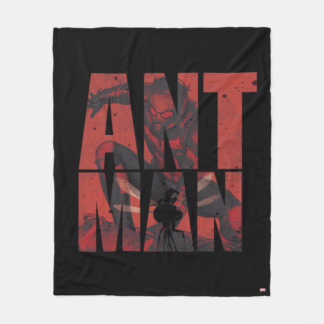Avengers Classics | Ant-Man Name Graphic Fleece Blanket (Front)