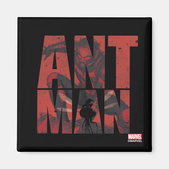 Avengers Classics | Ant-Man Name Graphic Magnet (Front)