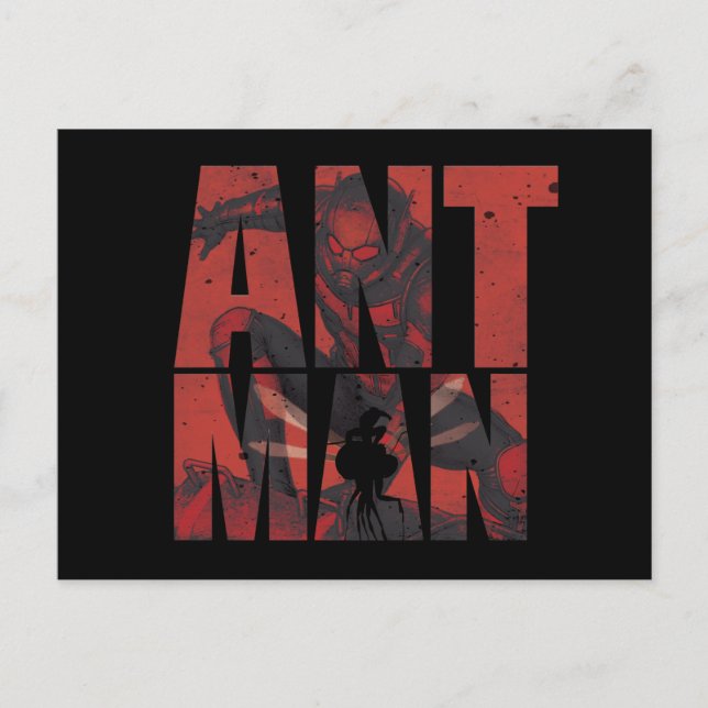 Avengers Classics | Ant-Man Name Graphic Postcard (Front)