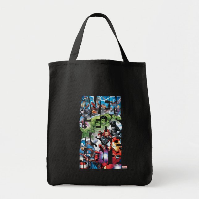 Avengers Classics | Avengers Assemble Into Action Tote Bag (Front)