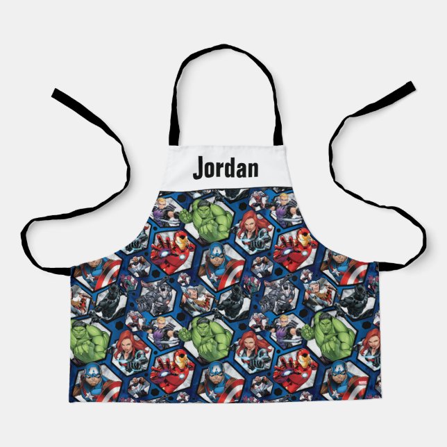 Avengers Classics | Avengers Hexagonal Pattern Apron (Front)