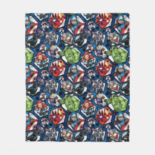 Avengers Classics Avengers Hexagonal Pattern Fleece Blanket