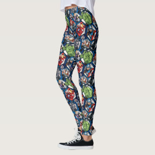 Avengers Classics Avengers Hexagonal Pattern Leggings