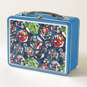 Avengers Classics   Avengers Hexagonal Pattern Metal Lunch Box