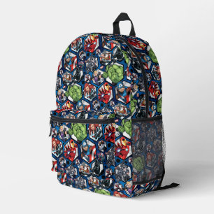 Avengers Classics   Avengers Hexagonal Pattern Printed Backpack