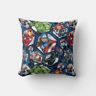Avengers Classics Avengers Hexagonal Pattern Throw Pillow