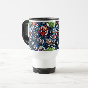 Avengers Classics Avengers Hexagonal Pattern Travel Mug