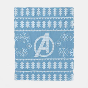 Avengers Classics   Avengers Holiday Knit Graphic Fleece Blanket