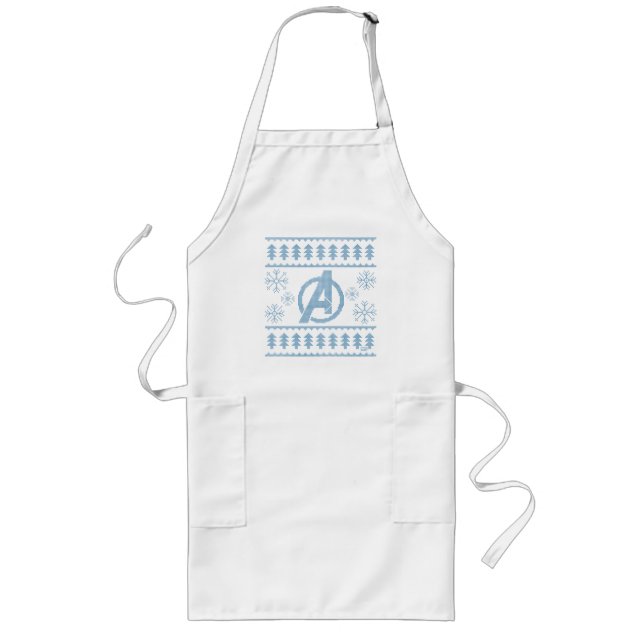 Avengers Classics | Avengers Holiday Knit Graphic Long Apron (Front)