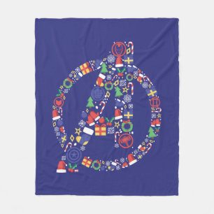 Avengers Classics Avengers Holiday Logo Fleece Blanket
