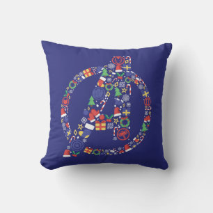 Avengers Classics Avengers Holiday Logo Throw Pillow