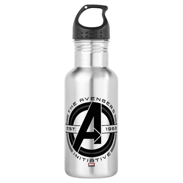Avengers Classics | Avengers Initiative Lens Logo 532 Ml Water Bottle (Front)