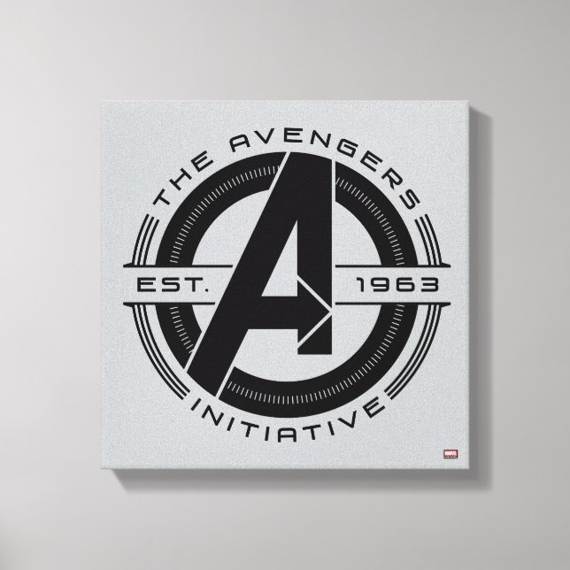 Avengers Classics | Avengers Initiative Lens Logo Canvas Print (Front)