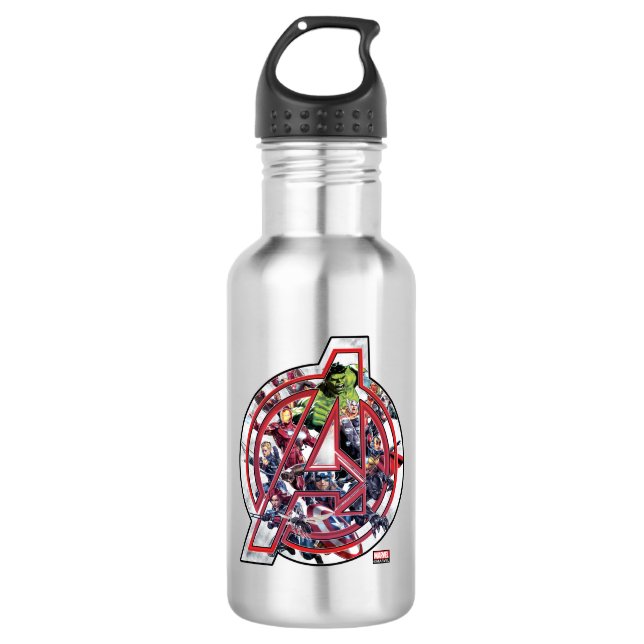 Avengers Classics | Avengers Inside Logo 532 Ml Water Bottle (Front)