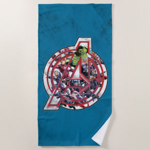 Avengers Classics   Avengers Inside Logo Beach Towel