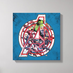 Avengers Classics Avengers Inside Logo Canvas Print