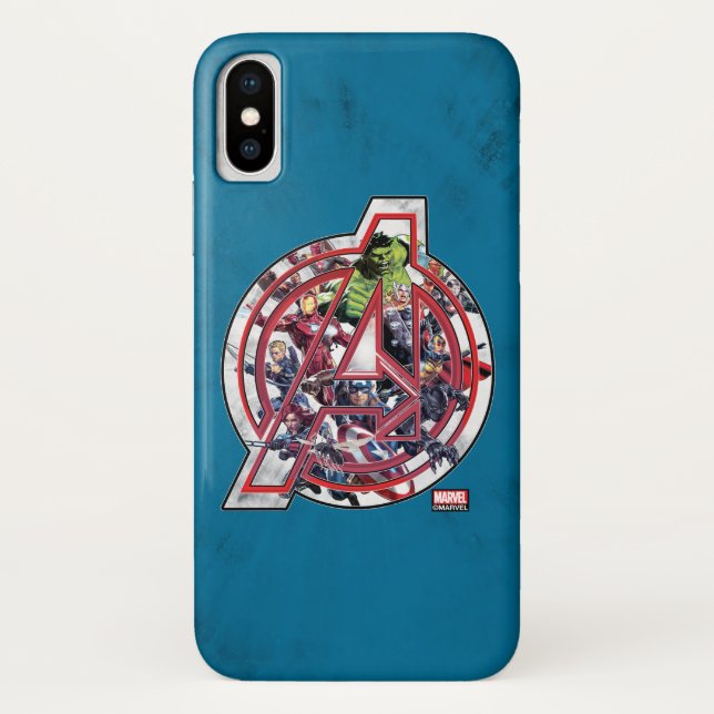 Avengers Classics | Avengers Inside Logo Case-Mate iPhone Case (Back)