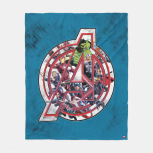 Avengers Classics Avengers Inside Logo Fleece Blanket