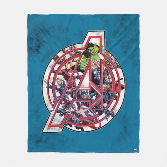 Avengers Classics | Avengers Inside Logo Fleece Blanket (Front)