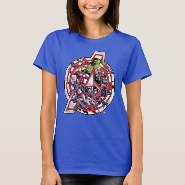 Avengers Classics | Avengers Inside Logo T-Shirt (Front)