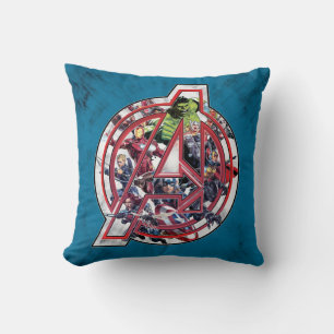 Avengers Classics Avengers Inside Logo Throw Pillow